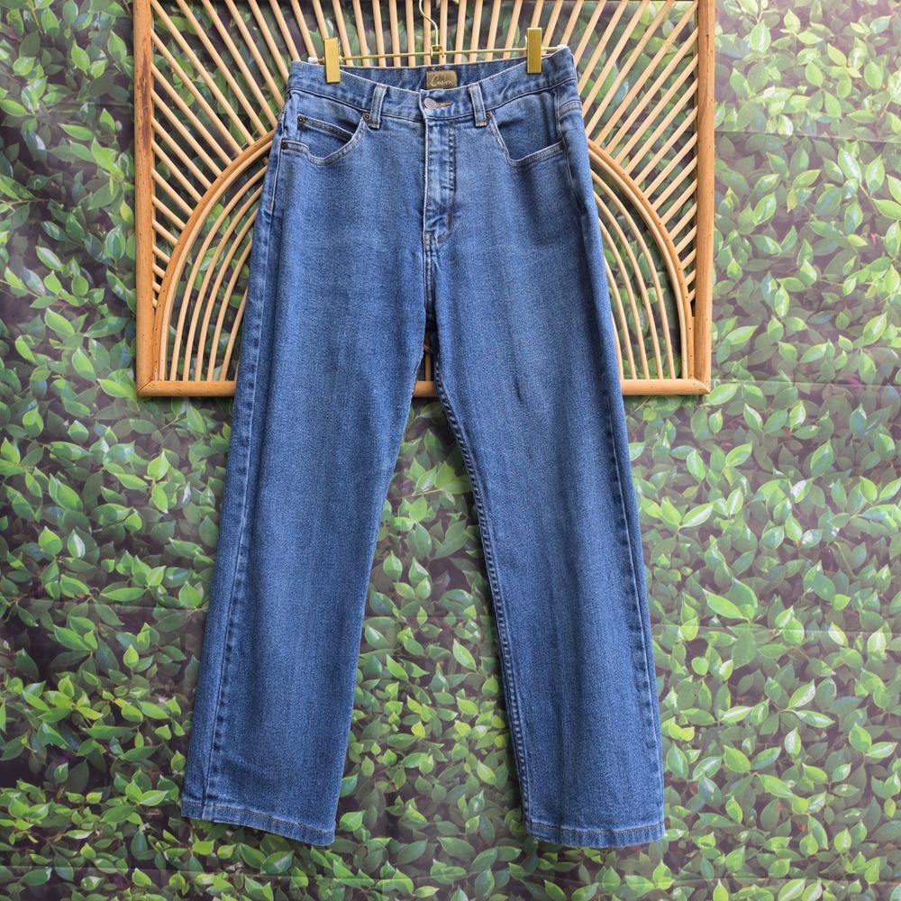 Caslon Womens Petite 8 Straight Leg Jeans Medium Wash Stretch Denim CN55280MP